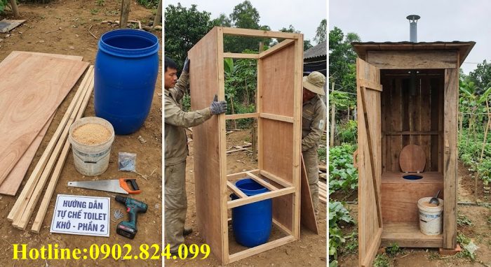 hướng dẫn làm toilet khô tự chế