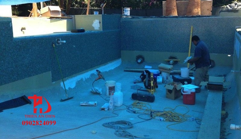 bọc sợi thủy tinh sàn nhà xưởng