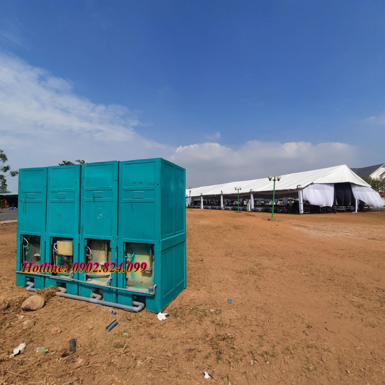 cho thuê buồng vệ sinh công cộng