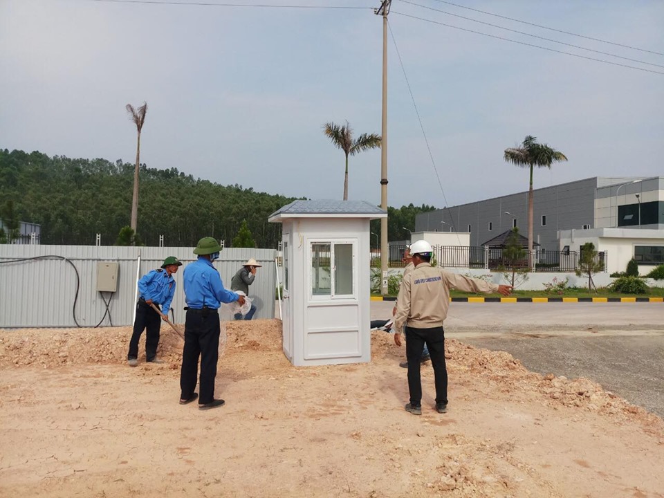 chốt bảo vệ nhà máy