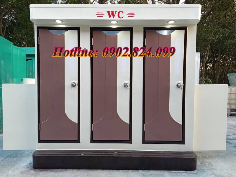 nhà vệ sinh composite 3 buồng bôn tiều nam