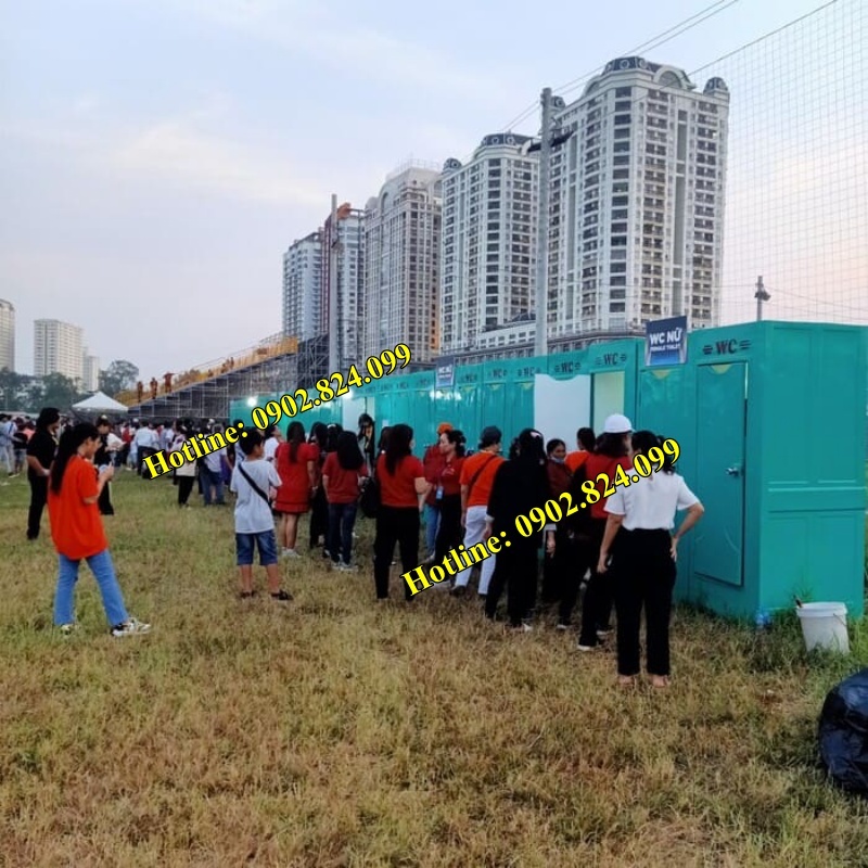 nhà vệ sinh tạm công trường