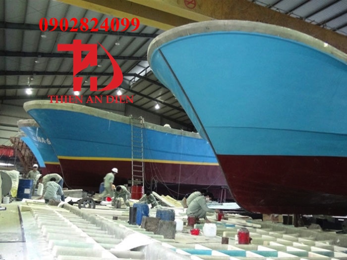 bọc phu composite sàn, thân tàu