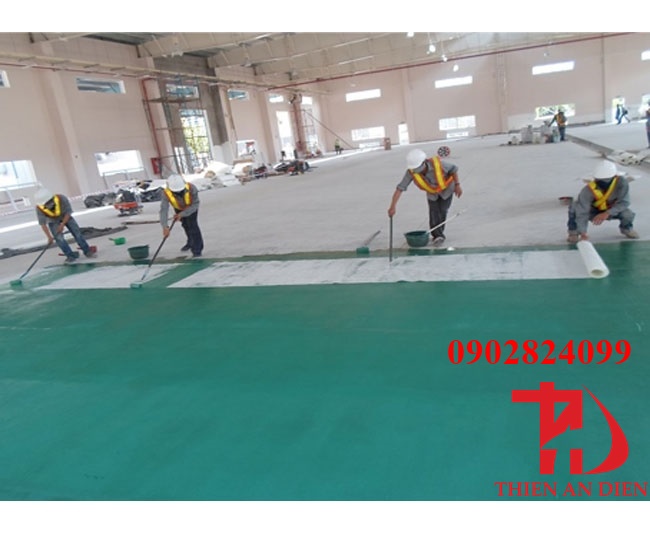 bọc phủ composite nền sàn nhà xưởng ở bình dương