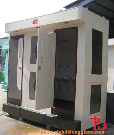 Nhà vệ sinh di động trang bị bồn tiểu nam