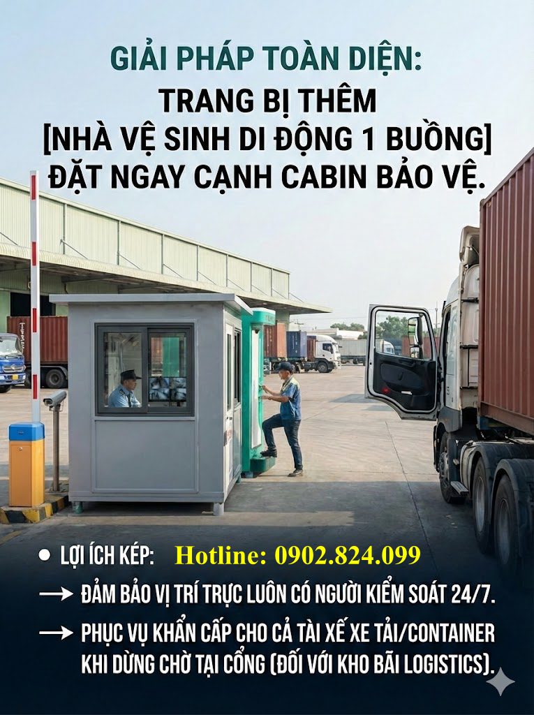 Lợi ích kép bốt gác bảo vệ đặt cạnh nhà vệ sinh