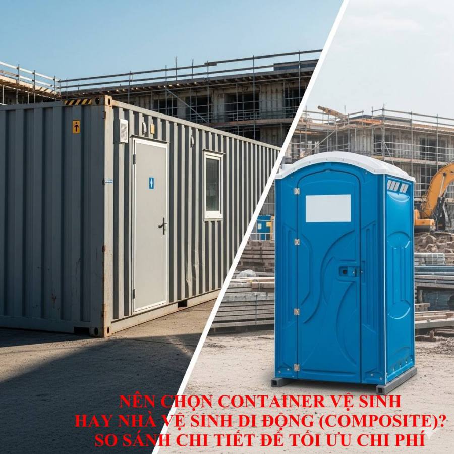 Nên chọn thuê container vệ sinh hay thuê nhà vệ sinh di động