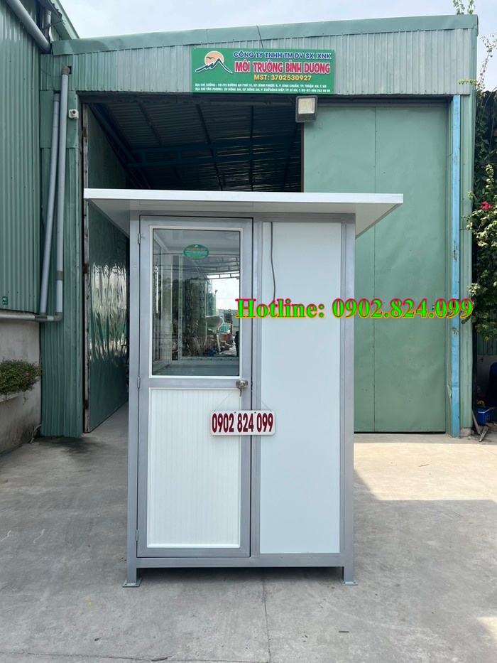 nhà bảo vệ di động nhôm kính 1.4 x 1.4 m