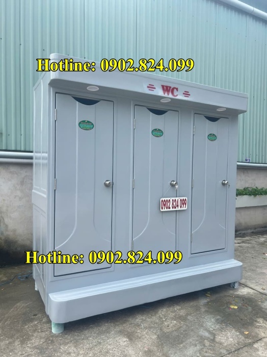 nhà vệ sinh di động 3 buồng