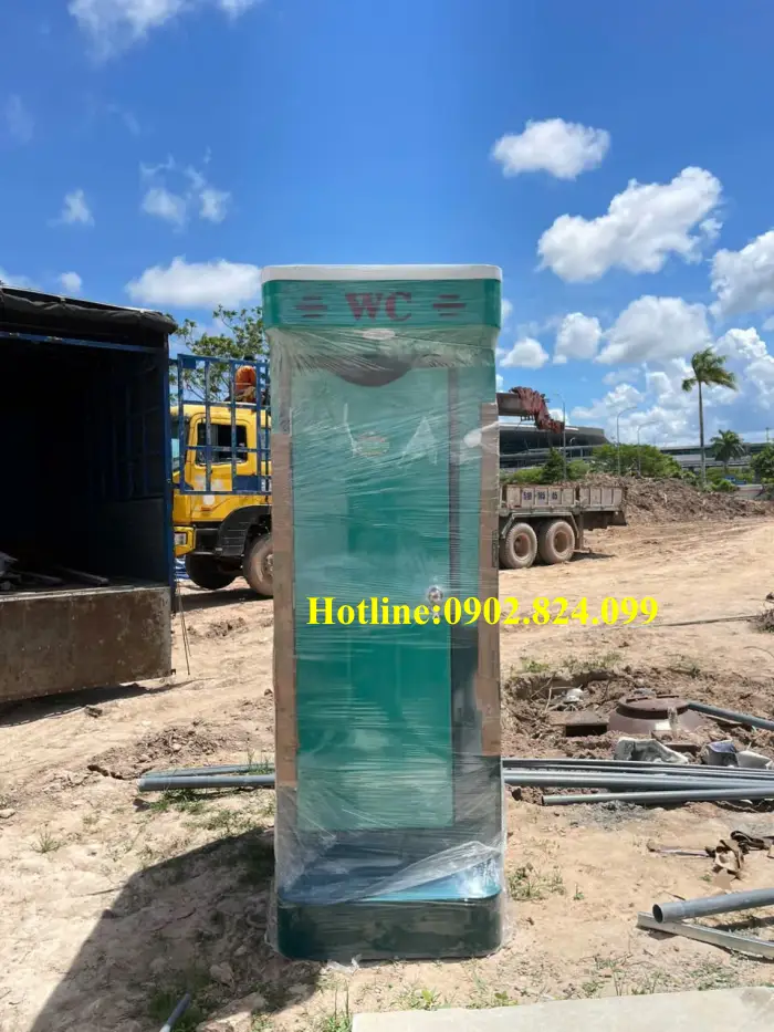 Nhà vệ sinh composite 1 buồng lắp đặt tại Kiên Giang cho Công ty XD M.A