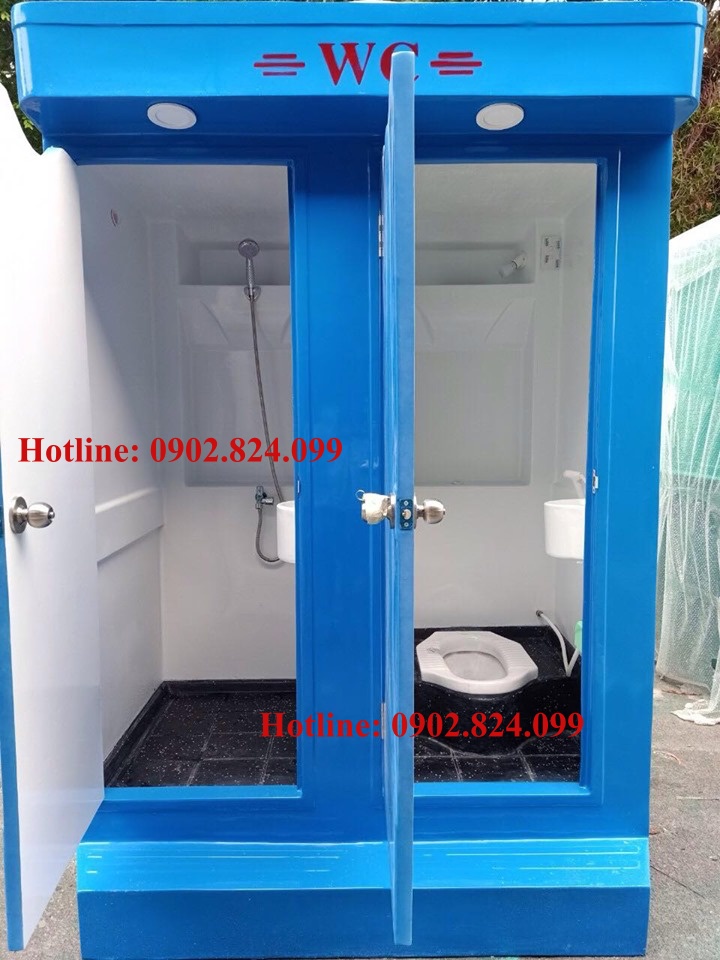 nàh vệ sinh di động 2 buồng