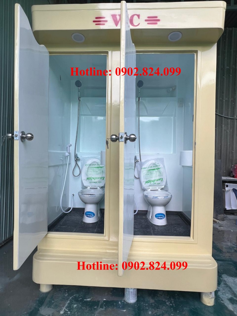 nhà vệ sinh di động 2 buồng