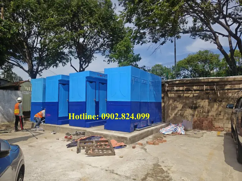 nhà vệ sinh lưu động cho công trình lắp tại Bạc Liêu