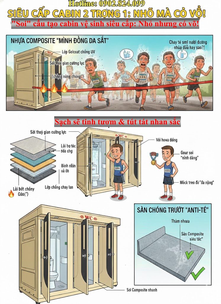 phòng tắm di động ngoài trời