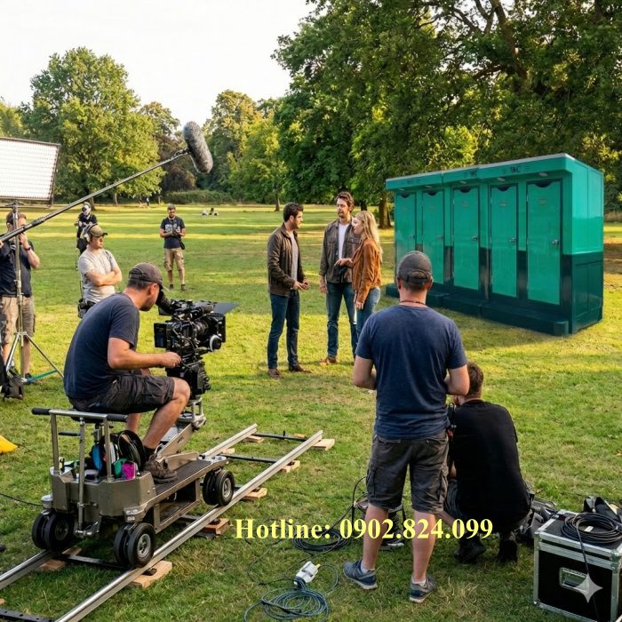 Thuê toilet cho đoàn phim