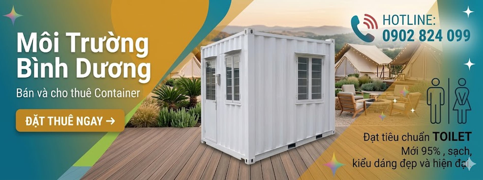 Cho thuê Container vệ sinh 