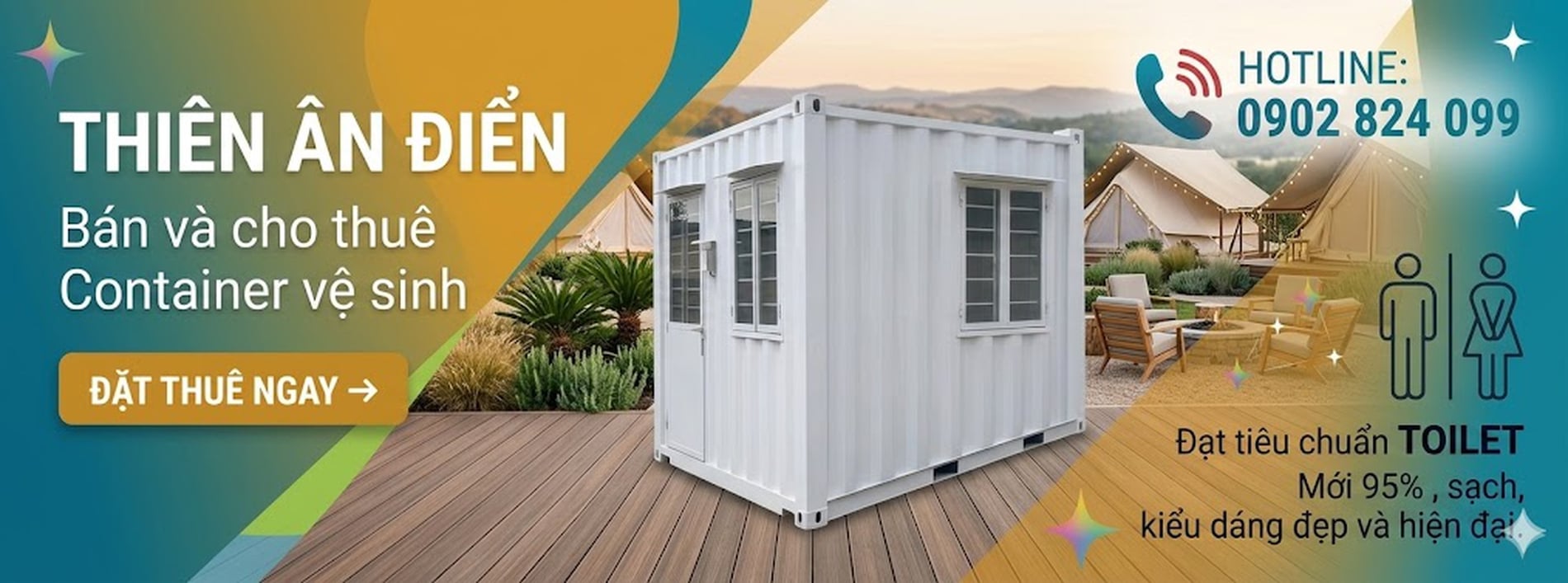 Cho thuê Container vệ sinh 