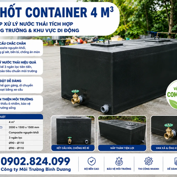 Bể Phốt Container: Giải Pháp Xử Lý Nước Thải Tích Hợp Cho Công Trường & Khu Vực Di Động