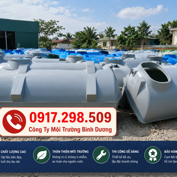 Bể Phốt 4 Ngăn Composite – Cấu Tạo, So Sánh 3 Ngăn vs 4 Ngăn & Bảng Giá Tận Xưởng 