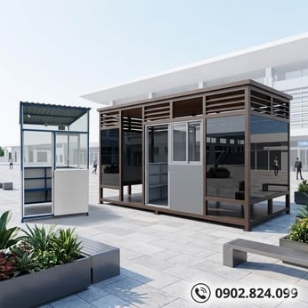 Báo Giá Cabin - Nhà Hút Thuốc Ngoài Trời Di Động 🔥 GIÁ SỈ TẬN XƯỞNG