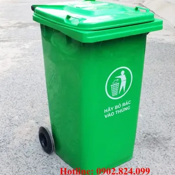 Thùng Rác 120 Lít (HDPE & Composite) Có Bánh Xe – Giải Pháp Thu Gom Rác Linh Hoạt, Bền Bỉ Cho Mọi Không Gian