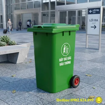 Thùng Rác 240 Lít Công Cộng (HDPE & Composite): Giải Pháp Quản Lý Rác Thải Toàn Diện