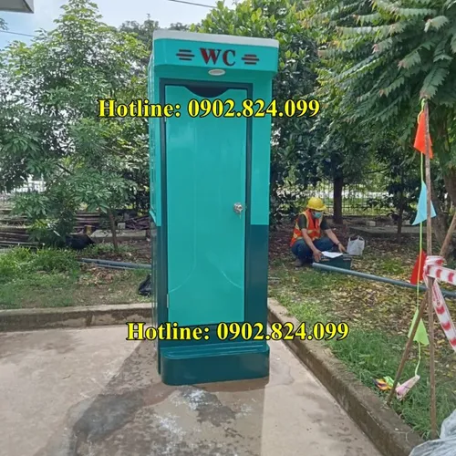 NHÀ VỆ SINH DI ĐỘNG - Kích thước 260 x 90 x 135 cm - Giá rẻ, đẹp, chất lượng cao 