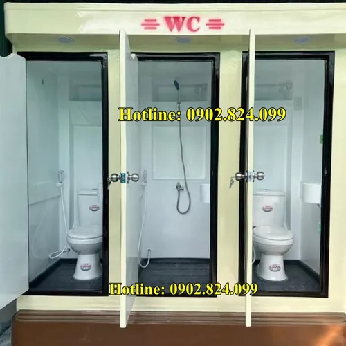 NHÀ VỆ SINH DI ĐỘNG - ỨNG DỤNG VÀ CÁC LOẠI KÍCH THƯỚC 