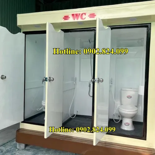 Nhà Vệ Sinh Di Động 3 Buồng VS.3C - Giải Pháp Vệ Sinh Công Suất Lớn