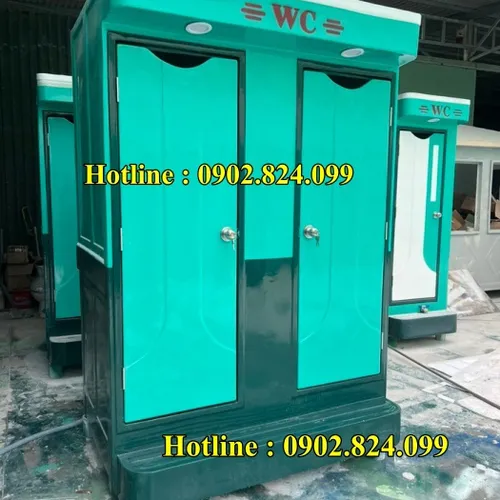 NHÀ VỆ SINH DI ĐỘNG 2 BUỒNG - kích thước : 260 x 180 x 135 cm