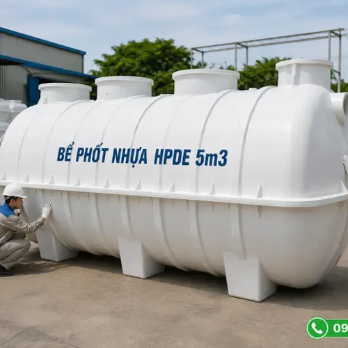 Bể Phốt Nhựa 5m3 (5000 Lít): Thông Số Kỹ Thuật, Bảng Giá  Và Đối Tượng Sử Dụng Phù Hợp
