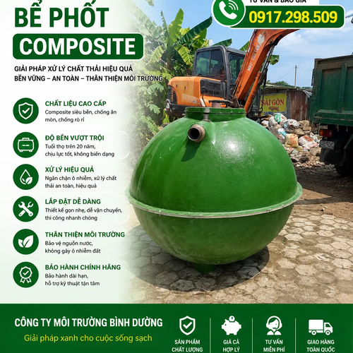 Báo Giá Bể Phốt Composite [Mới Nhất] – Bảng Giá Tận Xưởng Theo Dung Tích & Cách Chọn Đúng