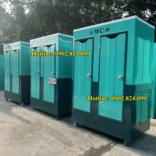 Nhà Vệ Sinh Di Động 2 Buồng: Báo Giá Bán  & Cho Thuê Toàn Quốc