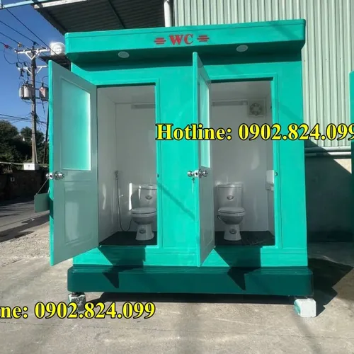 NHÀ VỆ SINH DI ĐỘNG - kích thước :  2.7 x2.5 x1.7m