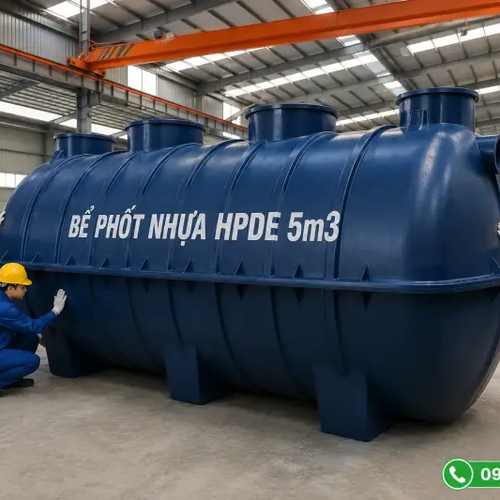 Bể Phốt Nhựa 5m3 (5000 Lít): Thông Số Kỹ Thuật, Bảng Giá  Và Đối Tượng Sử Dụng Phù Hợp