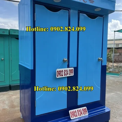 Nhà Vệ Sinh 2 Buồng Đa Năng Composite (Tắm + Vệ Sinh + Tiểu Nam)
