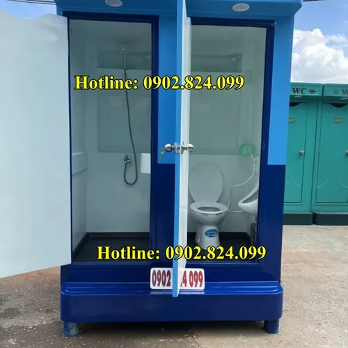 Nhà Vệ Sinh 2 Buồng Đa Năng Composite (Tắm + Vệ Sinh + Tiểu Nam)