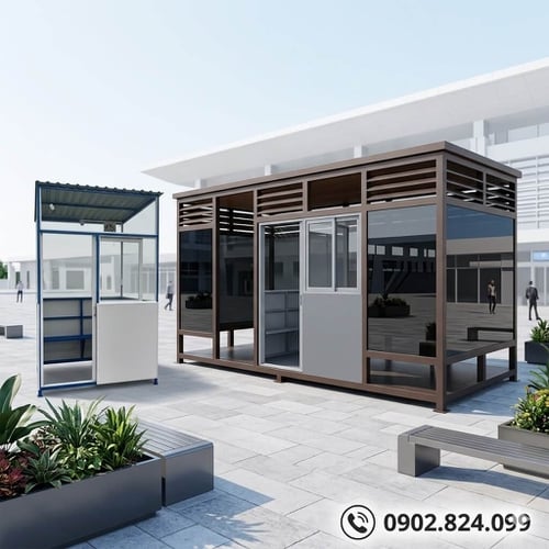 Báo Giá Cabin - Nhà Hút Thuốc Ngoài Trời Di Động 🔥 GIÁ SỈ TẬN XƯỞNG