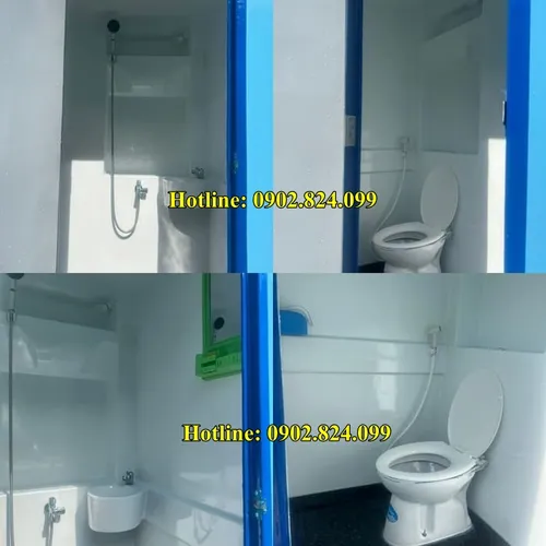 NHÀ VỆ SINH DI ĐỘNG KẾT HỢP NHÀ TẮM - Bảo hành 24 tháng, tuổi thọ 15 - 20 năm 