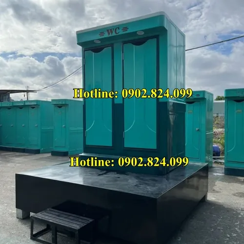  Nhà Vệ Sinh Lưu Động 2 Buồng [Bể Thải 3000L] – Công Nghệ Tự Hoại Vi Sinh