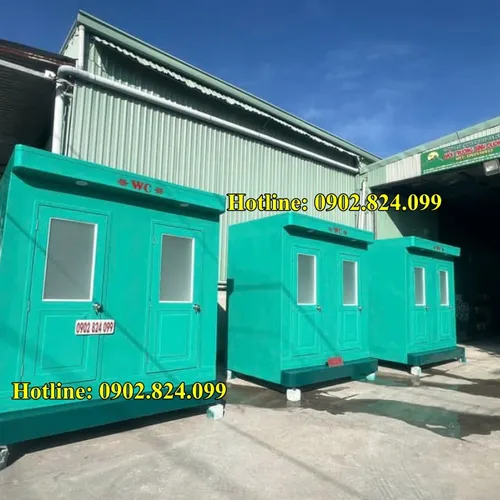 NHÀ VỆ SINH DI ĐỘNG - kích thước :  2.7 x2.5 x1.7m