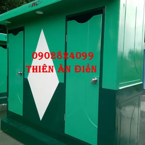 NHÀ VỆ SINH DI ĐỘNG 3 BUỒNG - Kích thước 260 x 270 x 135 cm 