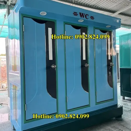 Nhà Vệ Sinh Di Động 3 Buồng VS.3C - Giải Pháp Vệ Sinh Công Suất Lớn