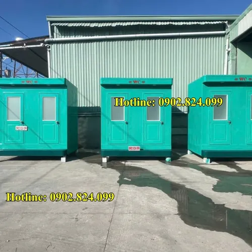 NHÀ VỆ SINH DI ĐỘNG - kích thước :  2.7 x2.5 x1.7m