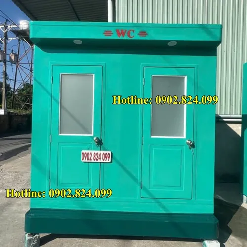 NHÀ VỆ SINH DI ĐỘNG - kích thước :  2.7 x2.5 x1.7m