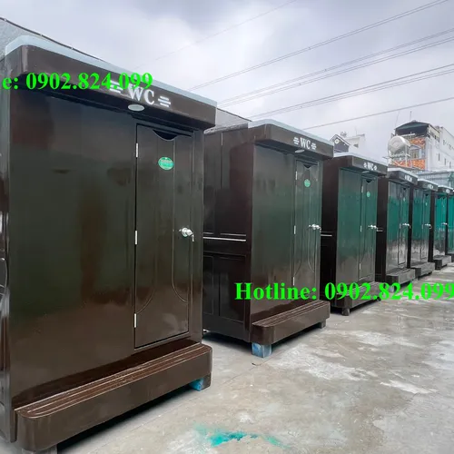NHÀ VỆ SINH DI ĐỘNG 2 BUỒNG - Bảo hành 24 tháng, Giá rẻ phù hợp 