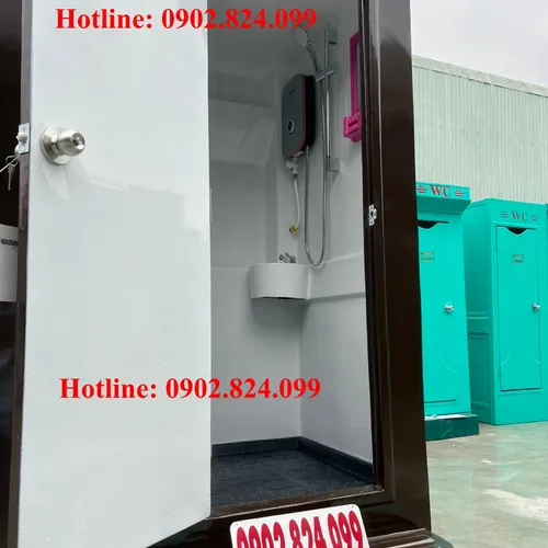 NHÀ VỆ SINH DI ĐỘNG 2 BUỒNG - Bảo hành 24 tháng, Giá rẻ phù hợp 