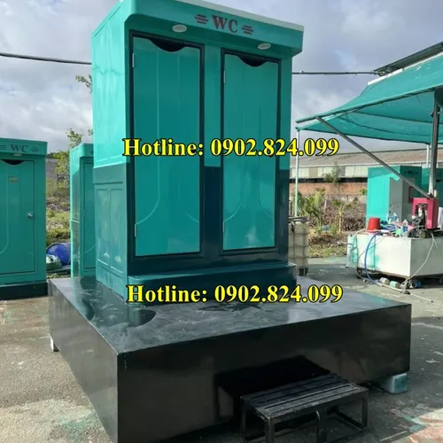  Nhà Vệ Sinh Lưu Động 2 Buồng [Bể Thải 3000L] – Công Nghệ Tự Hoại Vi Sinh