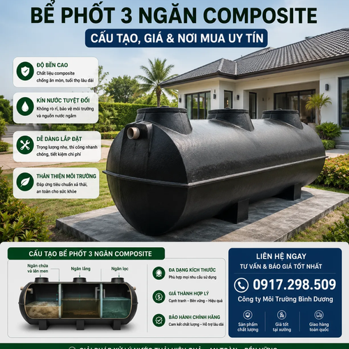 Bể Phốt Composite Là Gì? Hướng Dẫn Chọn Đúng Từ A–Z 