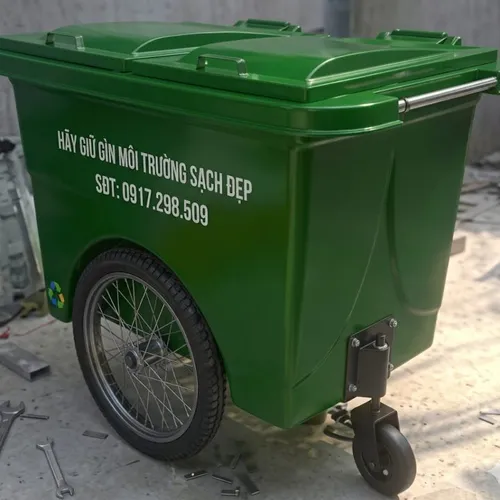 TỔNG KHO XE THU GOM RÁC 660 LÍT (HDPE & COMPOSITE) CHÍNH HÃNG